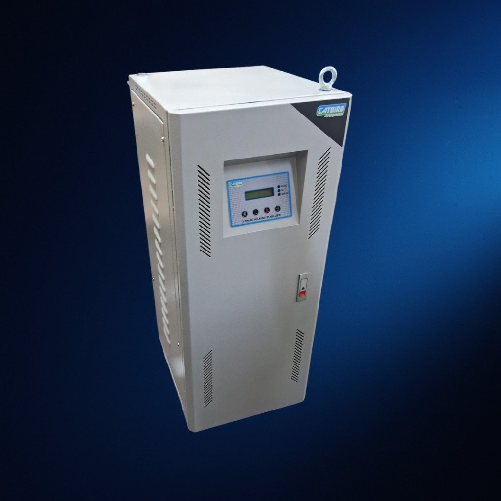 Stabilizer with Auto Phase Sequence Corrector (10KVA to 120KVA) - Perspective View